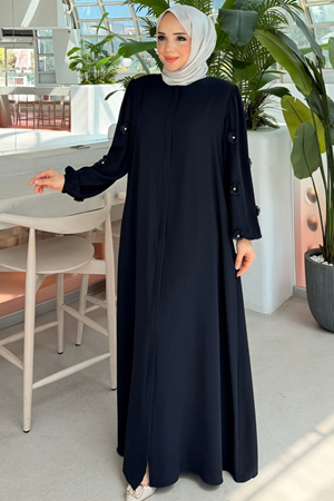 Rabia Çiçek Detaylı  Ferace 697 -Laci