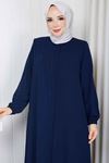 Leopar Şerit Detaylı Fermuarlı Ferace 1096 – Laci