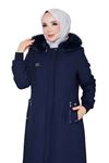 Kürklü Kapüşonlu Kapitone Mont -Laci 1007